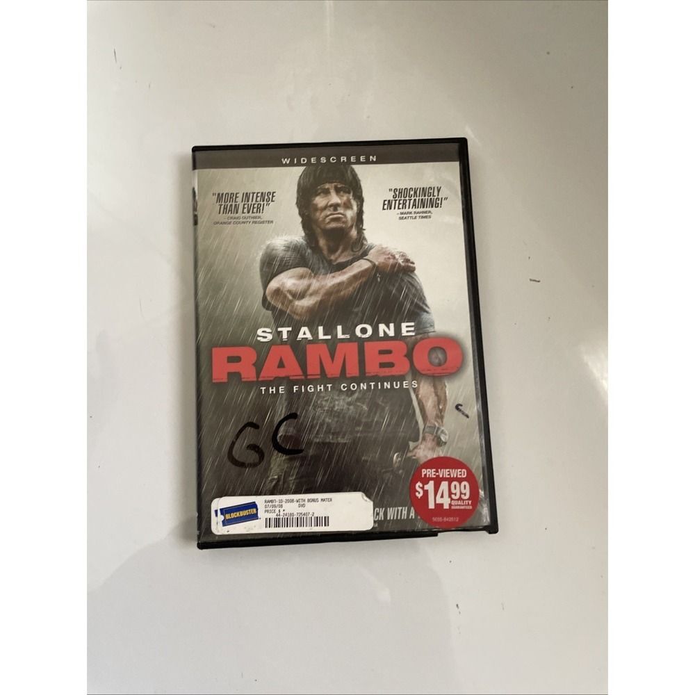 Rambo: The Fight Continues (DVD,‎ 2008, Widescreen)